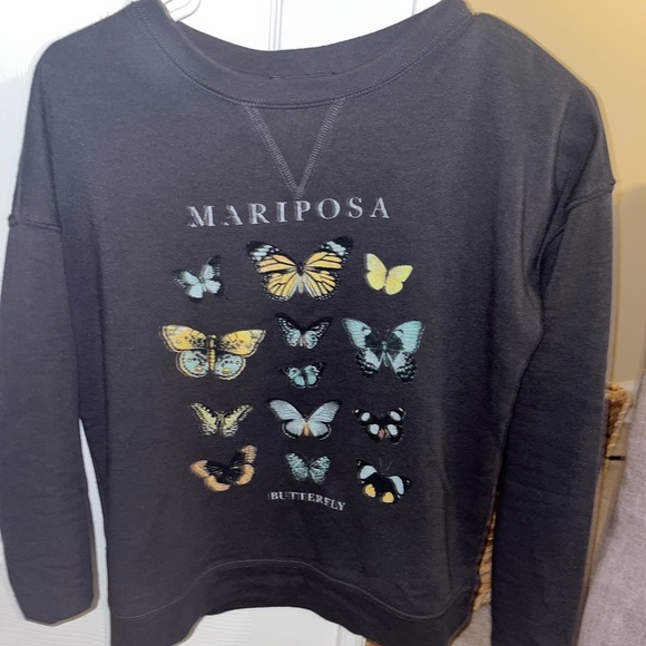 Gray Butterfly Sweater - Picture 2 of 3